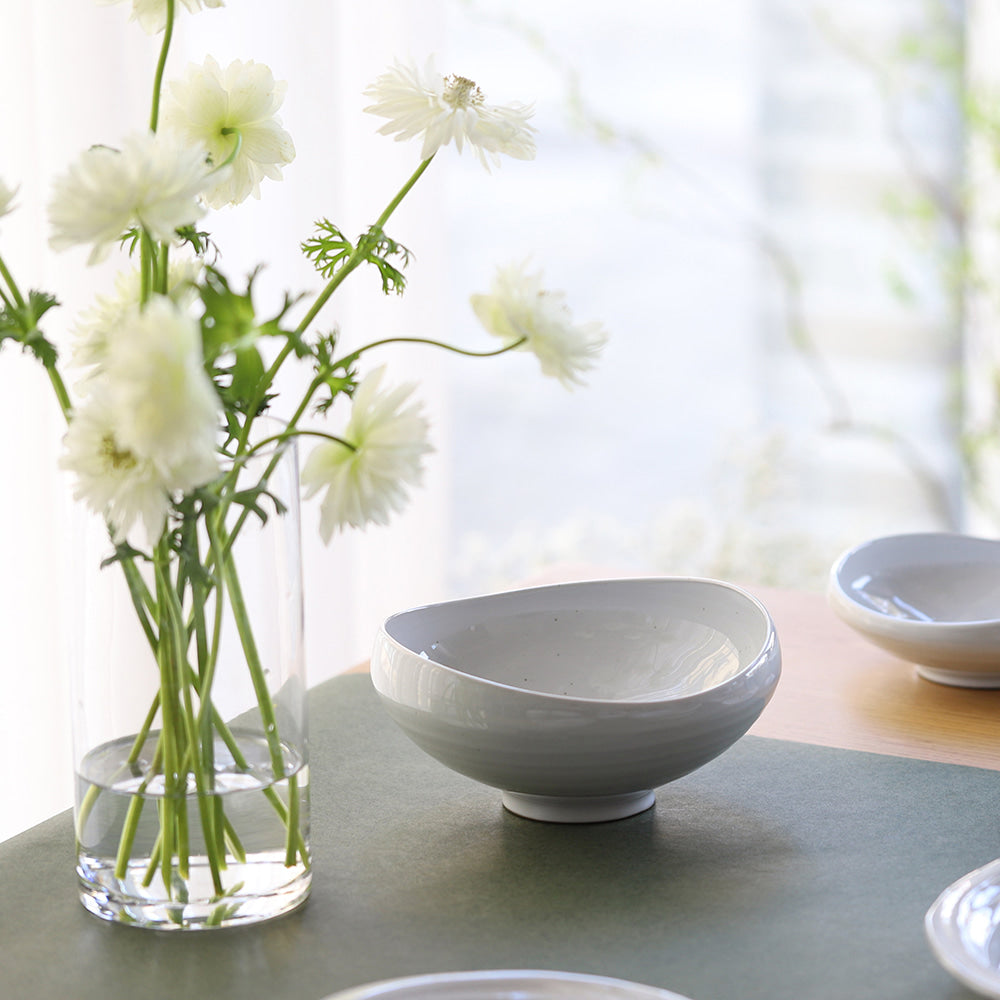 Cutting Bowl - White Ceramic