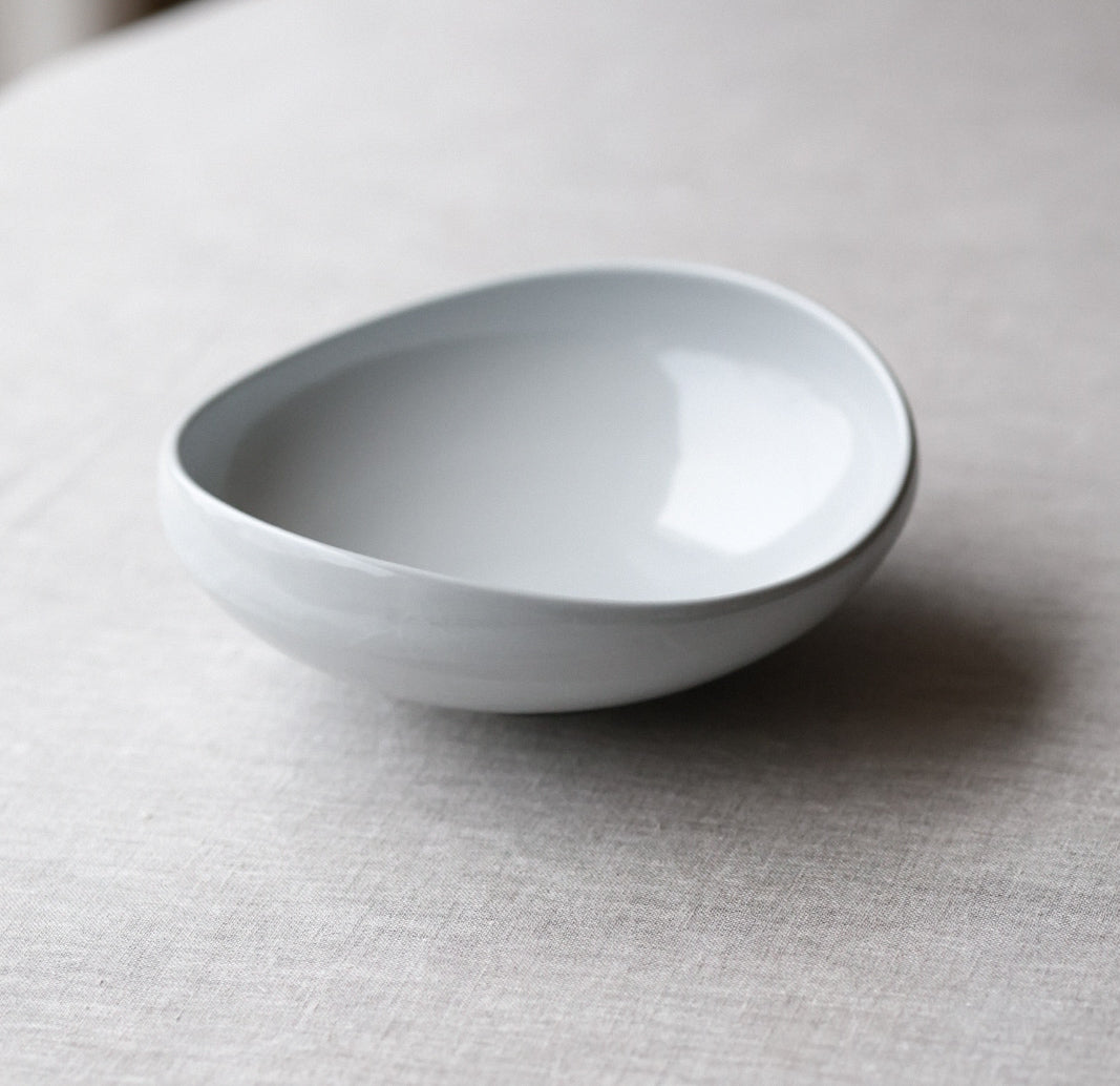 Cutting Bowl - White Ceramic