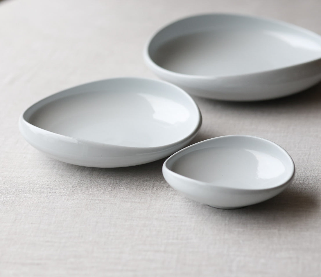 Cutting Plate - White Ceramic