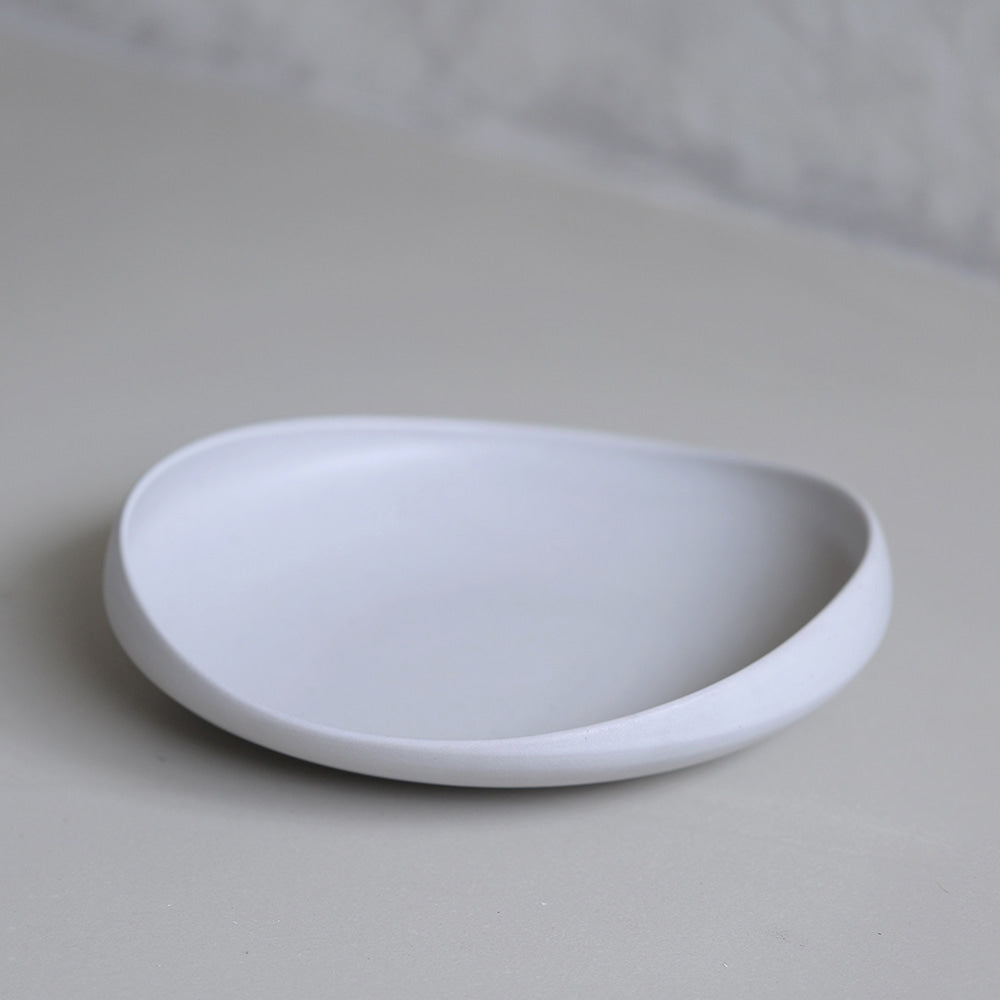Cutting Plate - White Ceramic
