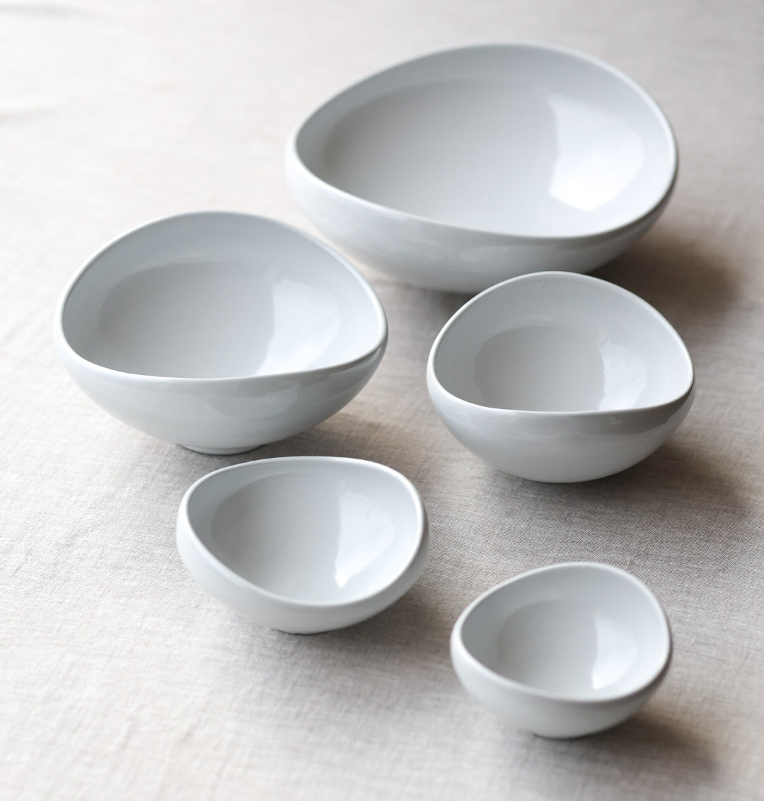 Cutting Bowl - White Ceramic