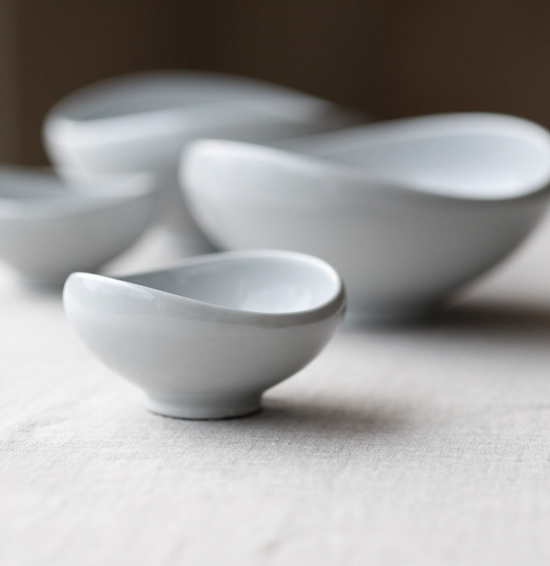 Cutting Bowl - White Ceramic