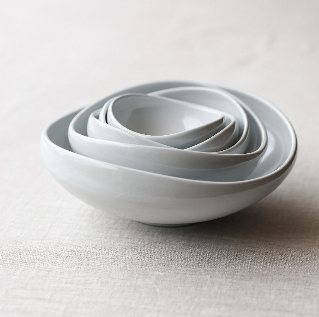 Cutting Bowl - White Ceramic