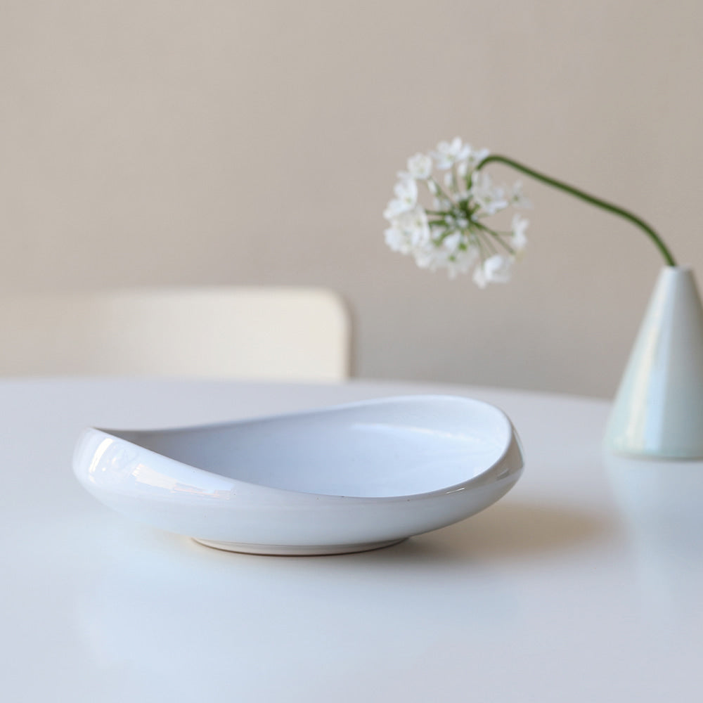 Cutting Plate - White Ceramic