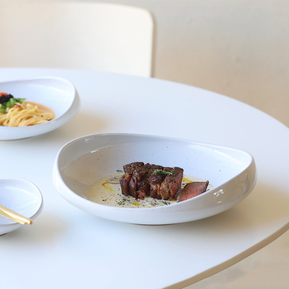 Cutting Plate - White Ceramic