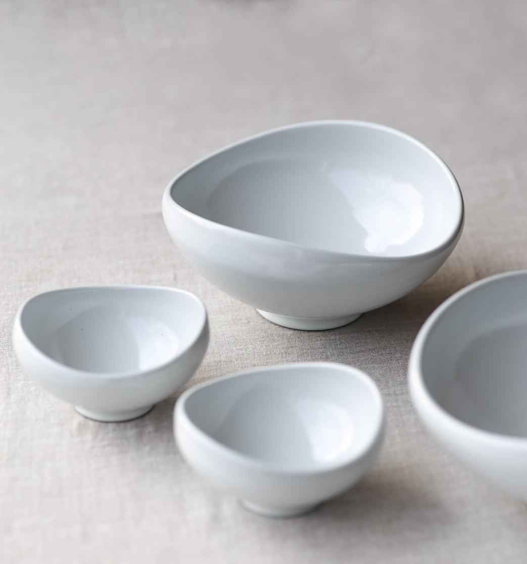 Cutting Bowl - White Ceramic